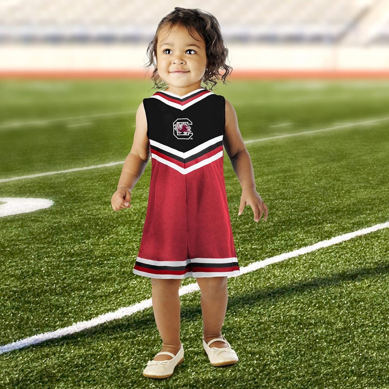 Little King Store NCAA Toddler/Youth Girls Team Cheer Jumper Dress-Sizes 2T 3T 4T 6 - Image 5